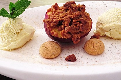 Gegrillter Pfirsich mit Amarettini 3