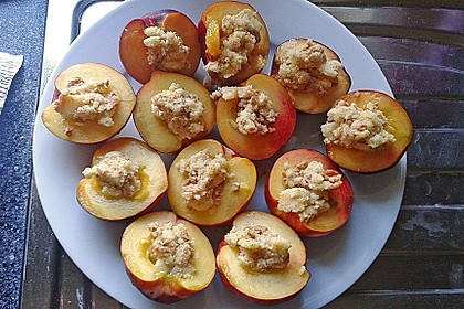 Gegrillter Pfirsich mit Amarettini 10