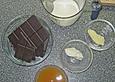 Passionsfrucht - Mousse mit Kakao - Ingwer - Sorbet und Schokoladen - Koriander - Strudel