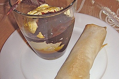Passionsfrucht - Mousse mit Kakao - Ingwer - Sorbet und Schokoladen - Koriander - Strudel 3