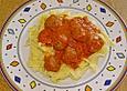 Tomatenso&szlig;e mit Hackb&auml;llchen