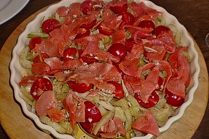 Marinierter Fenchel mit R&auml;ucherlachs und Kirschtomaten 7