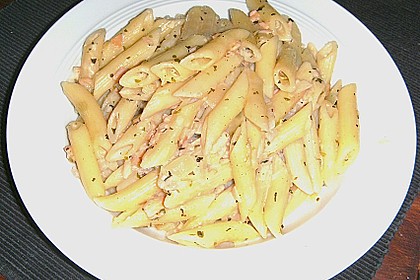 Schnelle Pasta mit fettarmer R&auml;ucherlachssauce 3