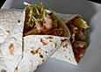 Wrap mit Chinakohl und Shrimps