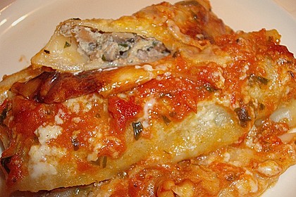Cannelloni mit F&uuml;llung aus Entenbrust und Pilzen 5