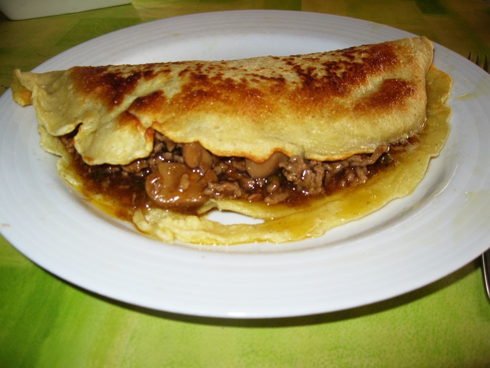 Pfannkuchen mit Hackfleischfüllung (Rezept mit Bild) | Chefkoch.de