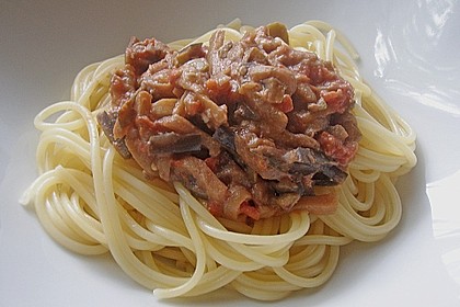 Auberginenso&szlig;e f&uuml;r Pasta