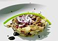 Lauwarmer Nashibirnen - H&uuml;hnchen - Salat