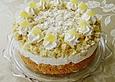 Ananas - Sahnetorte mit wei&szlig;er Schokolade