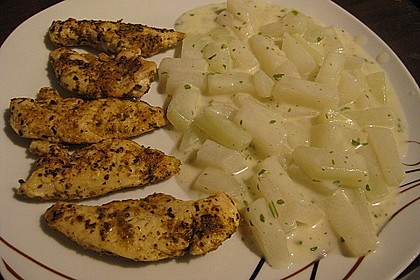 Kohlrabi in Zitronensauce 2