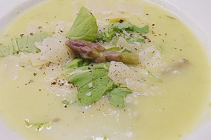Kartoffel - gr&uuml;ner Spargel - Suppe 4