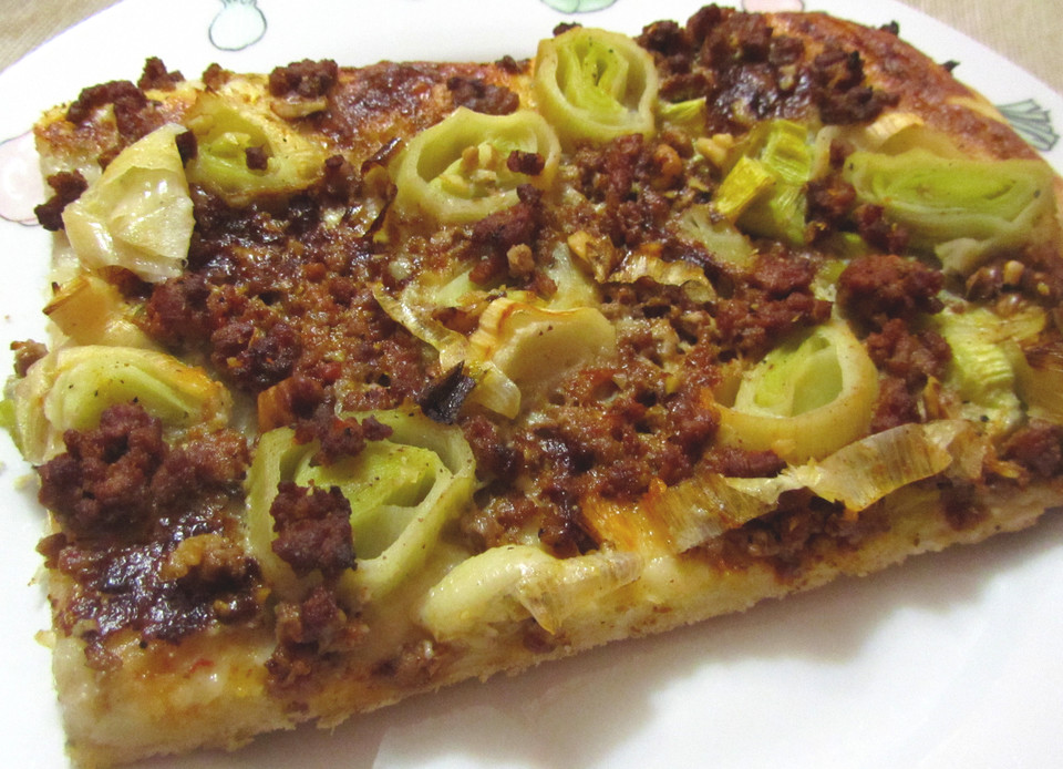 Gorgonzola - Lauch - Pizza (Rezept mit Bild) von Kasumi-chan | Chefkoch.de