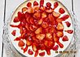 Quarktorte mit Erdbeer - Carpaccio