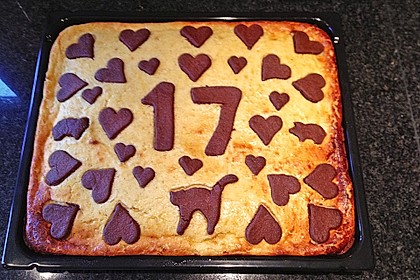 Russischer Zupfkuchen vom Blech für den Kindergeburtstag 65