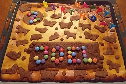 Russischer Zupfkuchen vom Blech für den Kindergeburtstag 97