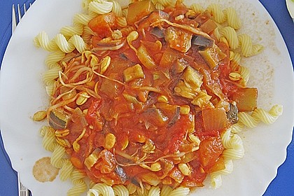 Nudeln mit Tomaten - Gem&uuml;sesauce 2
