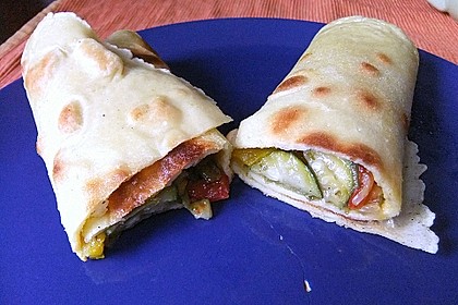 Gef&uuml;llte Gem&uuml;se - Pfannkuchen