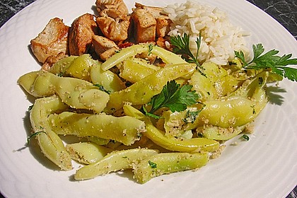 Gr&uuml;ne Bohnen mit Knoblauchbr&ouml;seln 3