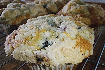 Amerikanische Blaubeermuffins mit Zimtkruste 38