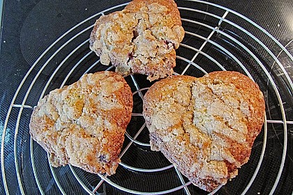 Amerikanische Blaubeermuffins mit Zimtkruste 42