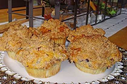 Amerikanische Blaubeermuffins mit Zimtkruste 2