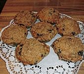 Amerikanische Blaubeermuffins mit Zimtkruste (Bild)
