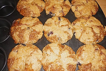 Amerikanische Blaubeermuffins mit Zimtkruste 41