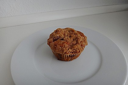 Amerikanische Blaubeermuffins mit Zimtkruste 17