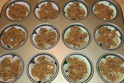 Amerikanische Blaubeermuffins mit Zimtkruste 52