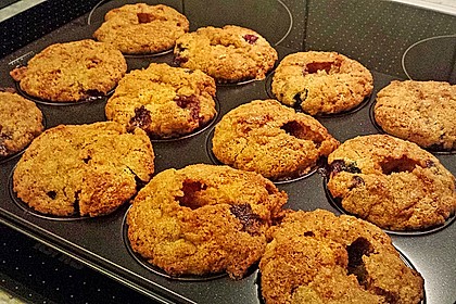 Amerikanische Blaubeermuffins mit Zimtkruste 35