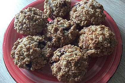 Amerikanische Blaubeermuffins mit Zimtkruste 21