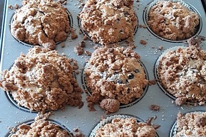 Amerikanische Blaubeermuffins mit Zimtkruste 5