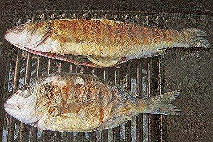 Fischplatte vom Grill 1