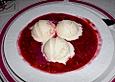 Joghurt - Eis mit Himbeeren