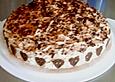 Schokokuppeltorte mit Pfirsich und Eierlik&ouml;r