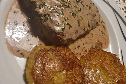 Rindersteaks mit Senf-Estragon Sauce 1