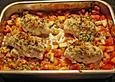 Gerollte Flunderfilets mit 'Streuseln'