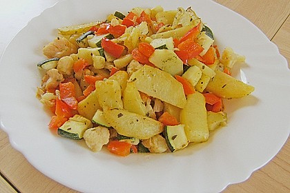 Kartoffelspalten mit Honig - Senf - Marinade 7