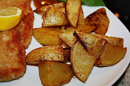 Kartoffelspalten mit Honig - Senf - Marinade 1