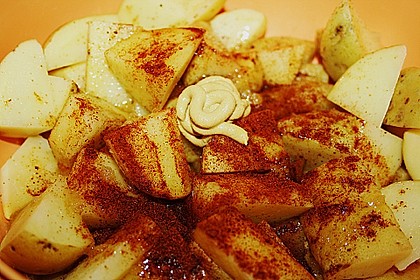 Kartoffelspalten mit Honig - Senf - Marinade 14