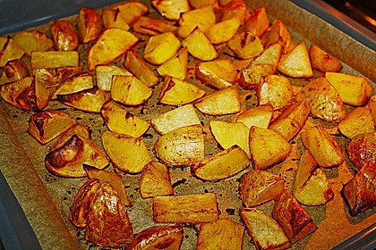 Kartoffelspalten mit Honig - Senf - Marinade 2