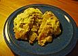 &Uuml;berbackene Zwiebelpfannkuchen