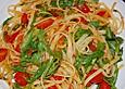 Pasta mit Tomaten und Rucola