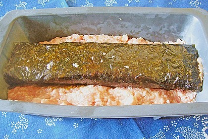 Gefüllter Hackbraten mit Champignonsauce 7