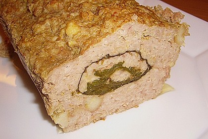Gefüllter Hackbraten mit Champignonsauce 3
