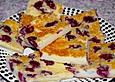 Ungarischer Milchkuchen mit Sauerkirschen
