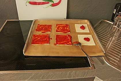Blitzschnelle Bl&auml;tterteig - Pizza