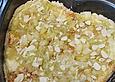 Rhabarberkuchen ohne Ei mit Vanillepudding