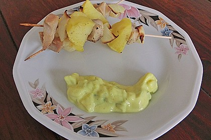 Puten - Kartoffel - Spie&szlig;e mit Mango - Joghurt - Sauce 1