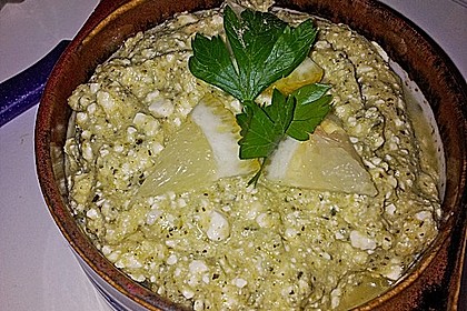 Zucchinimus mit Schafsk&auml;se 1